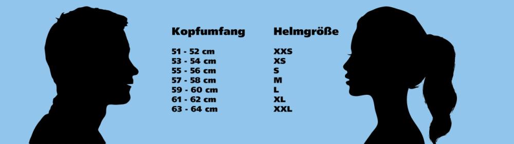 Helm Gr&ouml;&szlig;en Tabelle